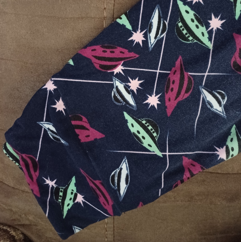 Navy spaceship ONE SIZE LuLaroe leggings OS